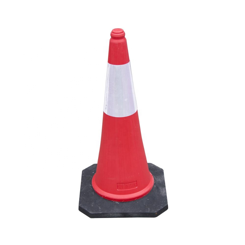Fabrică Personalizată Siguranță Plastic Cauciuc Material Portocaliu cu reflectare ridicată Conuri de siguranță rutieră Con de trafic